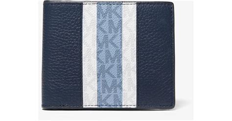 michael kors passcase|Signature Logo and Stripe Wallet With Passcase Gift .